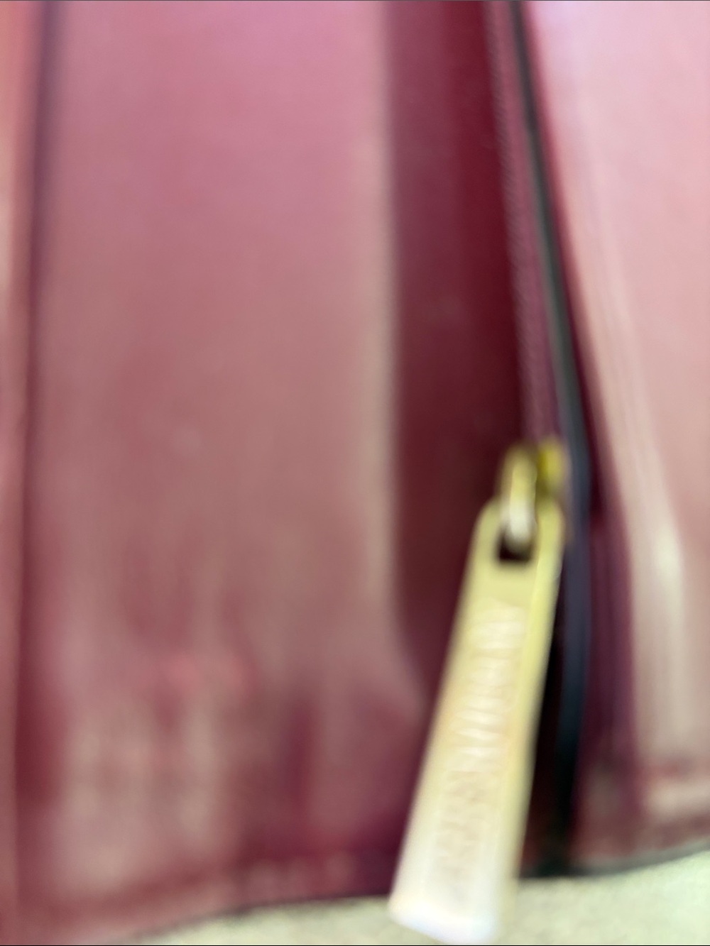 Kate Spade Saturday Burgundy Leather Wallet Clutch GUC approx 7.5x5x.7 - Picture 8 of 10